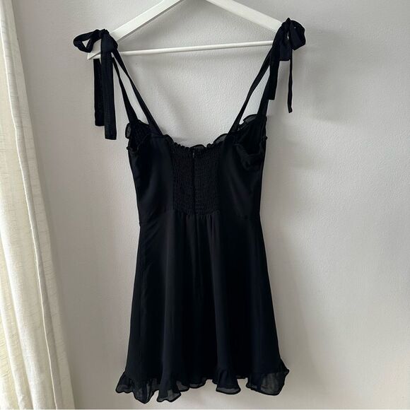 Reformation Christine Dress in Black - Picture 3 of 6